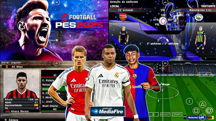 Télécharger PES 2025 PPSSPP Caméra PS5